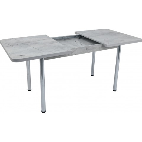 Обеденный раздвижной стол, серый
