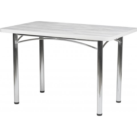 Обеденный стол Титан бетон светлый TC001, 110x90x75 см